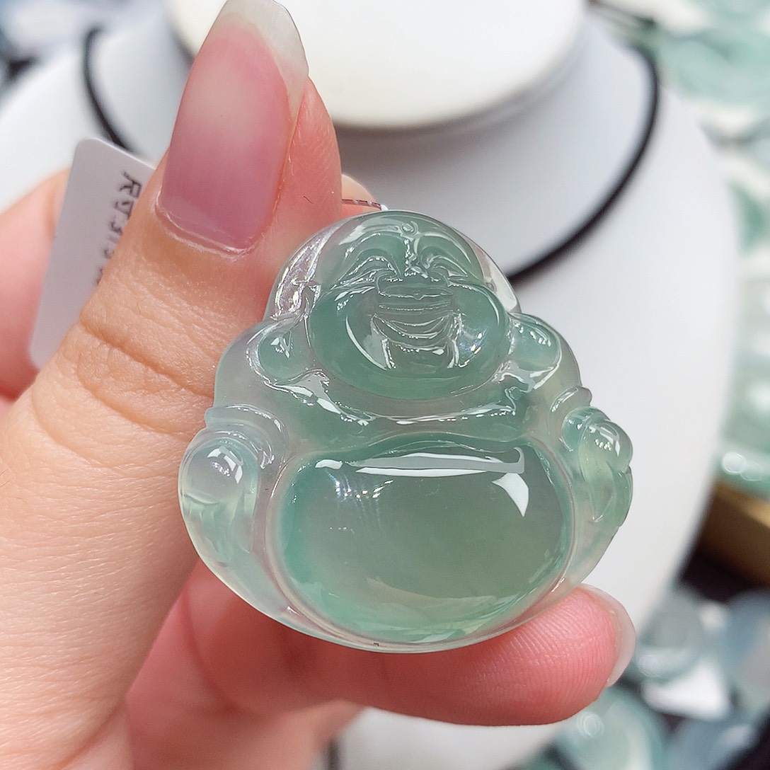 颈饰未镶嵌翡翠翡翠130，31.5/33.2/5.6