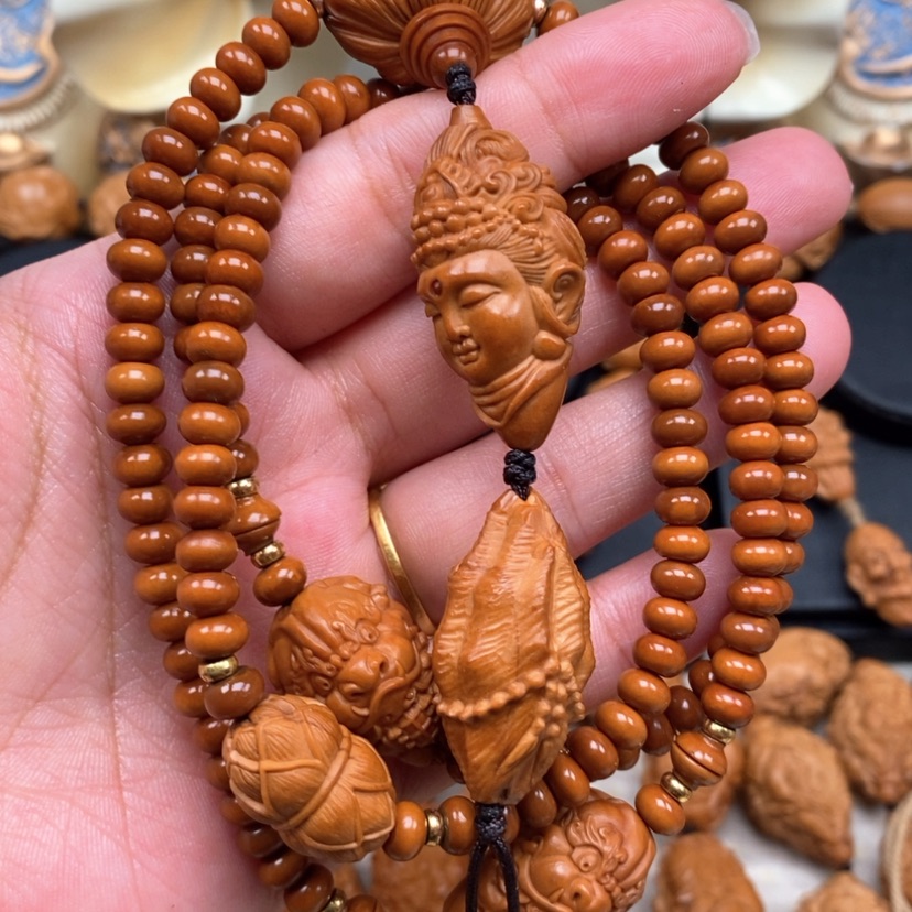 【闪购商品】橄榄核手串橄榄手工雕刻工艺