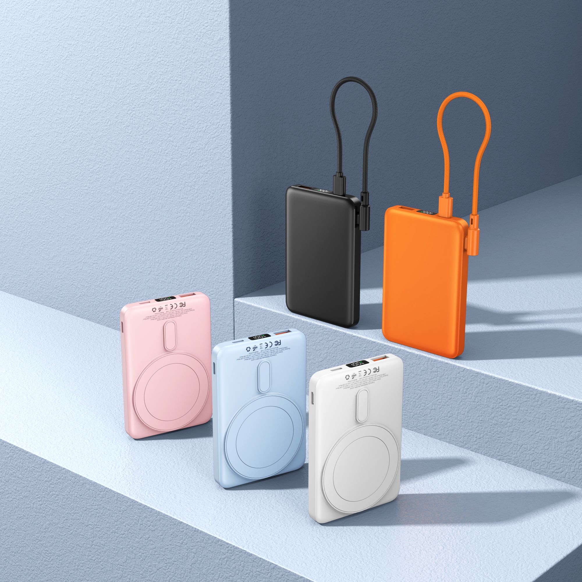 【3C认证】可上飞机高铁迷你小巧便携超级快充带线磁吸充电宝