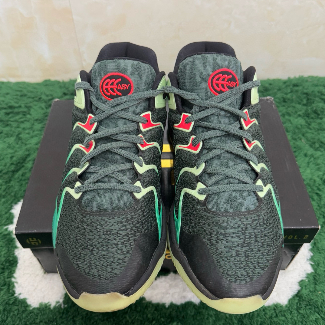 44.5码/kd17黑绿实战低帮篮球鞋