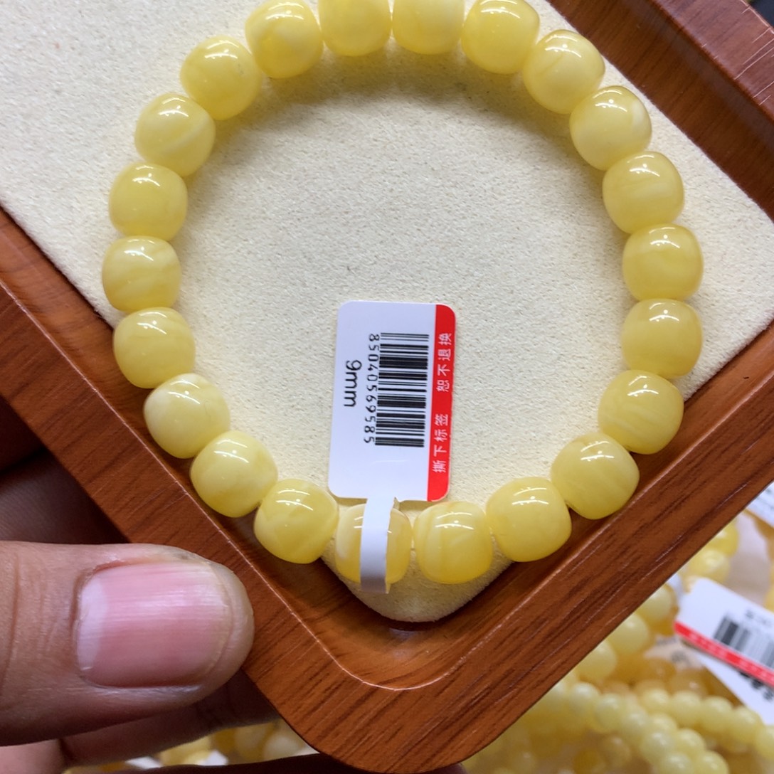 蜜蜡未镶嵌手链蜜蜡