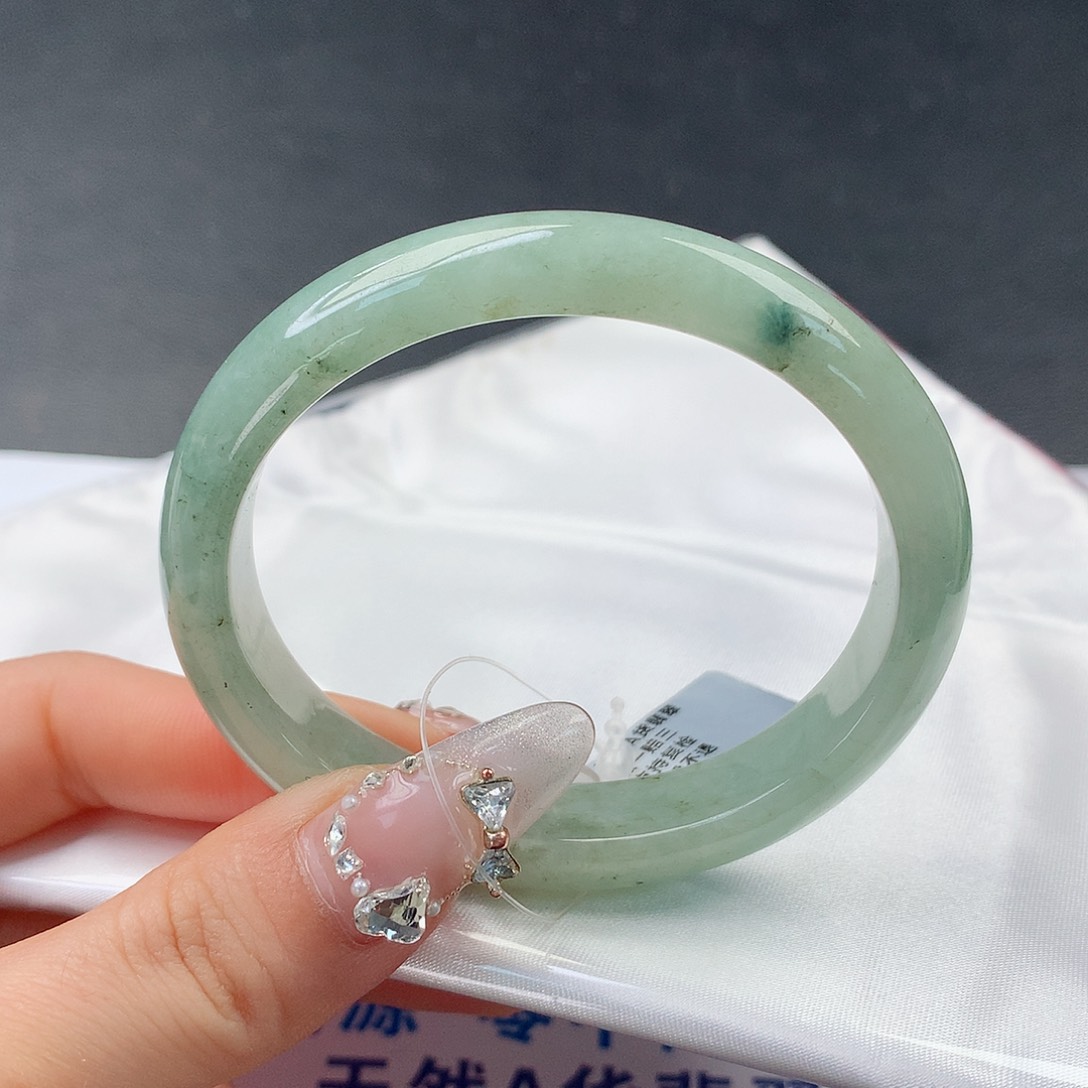 翡翠手镯未镶嵌15贵妃56.8