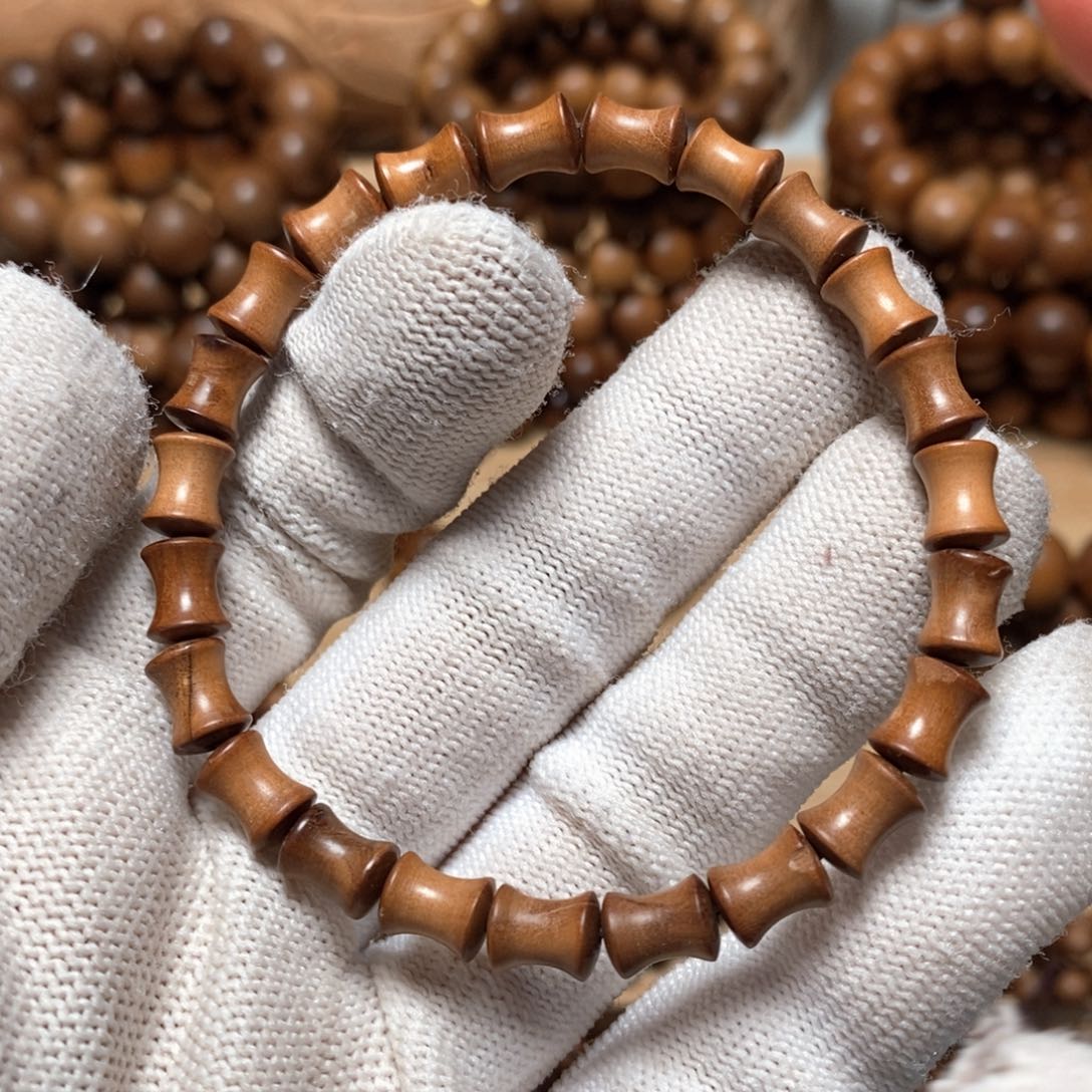 檀香木其他竹节珠瑕疵福利款