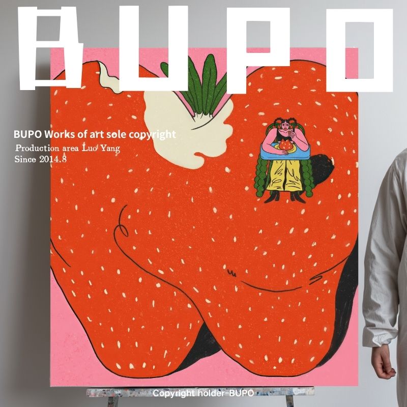 多巴胺可爱田园风卧室房客厅桌面摆画背景墙装饰画