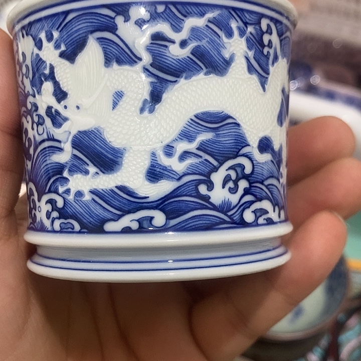 摆件陶景德镇陶瓷主人杯23455