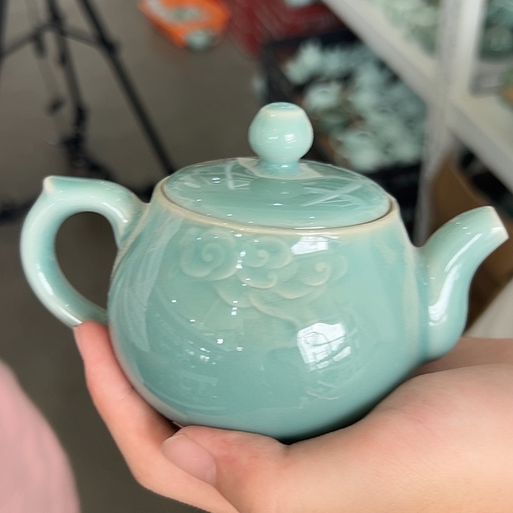 龙泉云间青瓷小米茶器