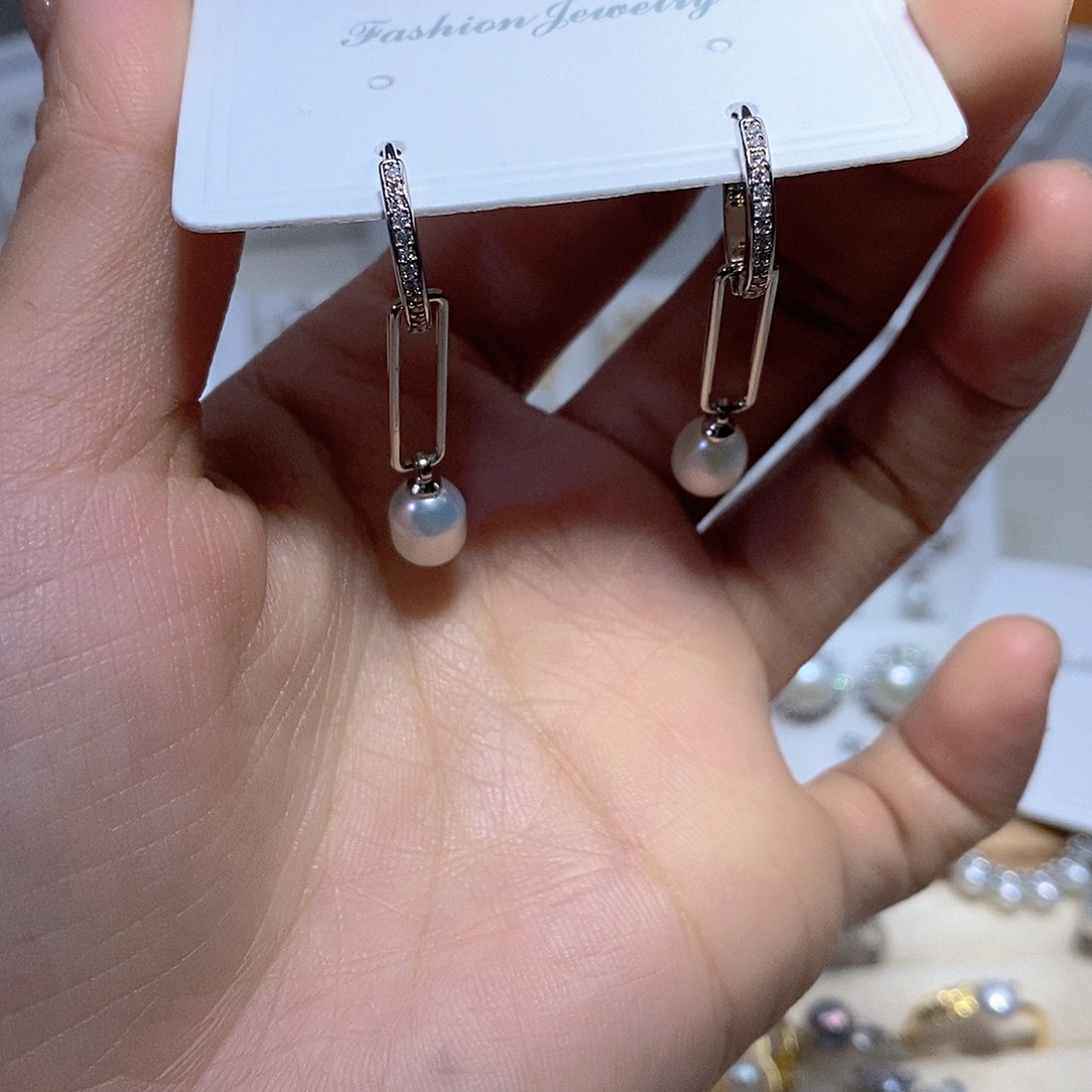 淡水珍珠未镶嵌耳饰