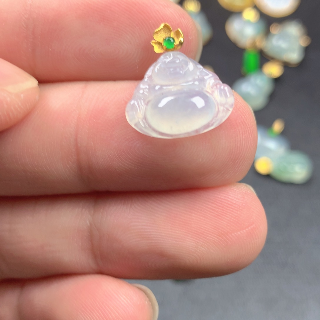 【闪购商品】颈饰18K金镶嵌翡翠翡翠