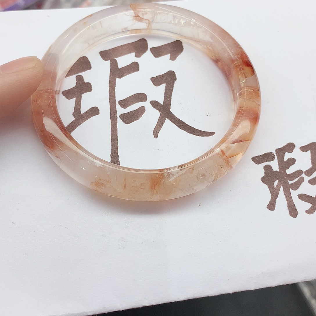 水晶手镯未镶嵌156（瑕疵55