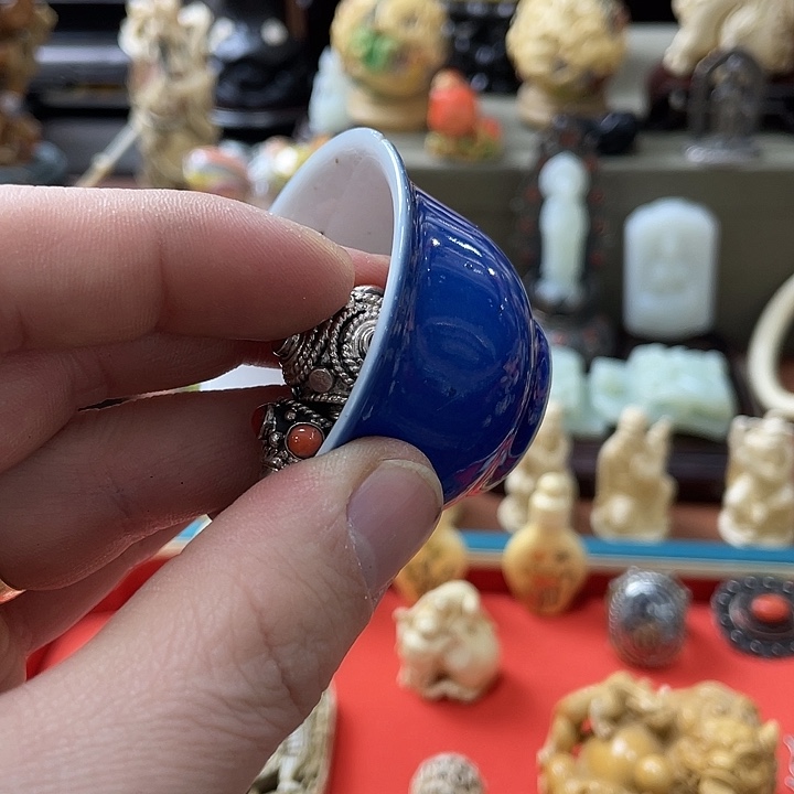 宝***祥瓷片精美雕刻精美