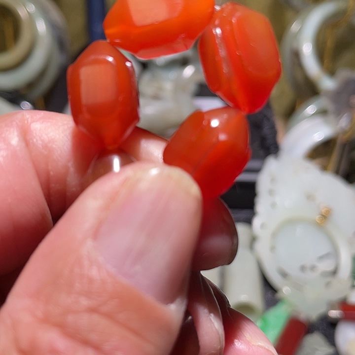 成***才玛瑙/玉髓合金颈饰挂件