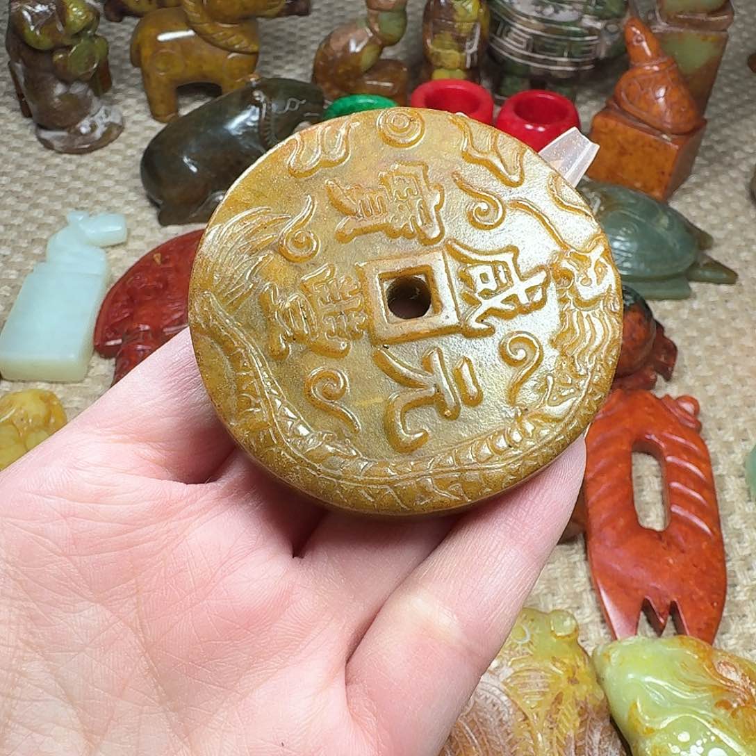 白玉菩提吊坠挂件