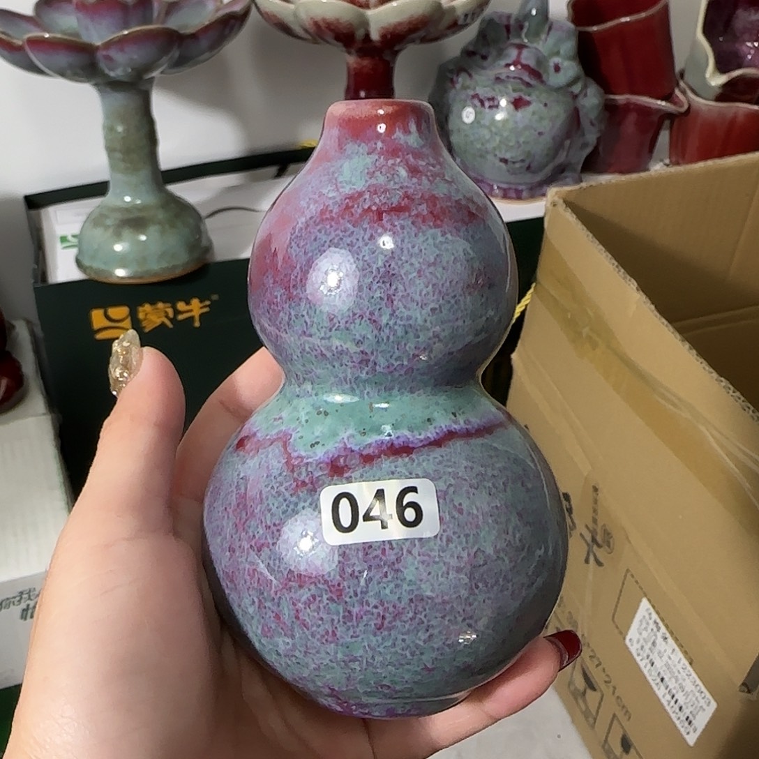 摆件陶郑家钧窑摆件