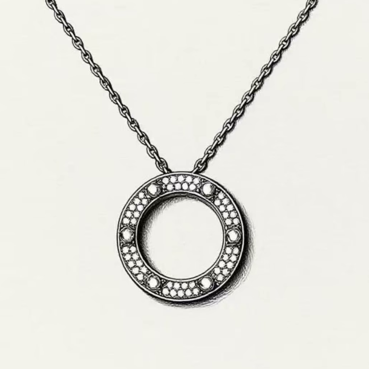 坠链均925银莫桑石 满兲星钉子时尚欧美流行百搭925莫桑钻吊坠