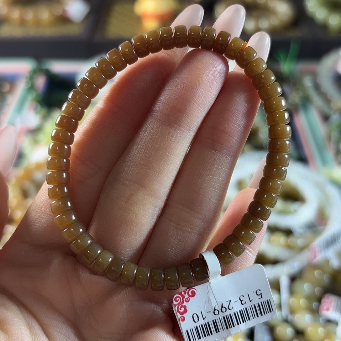 和田玉未镶嵌手链359