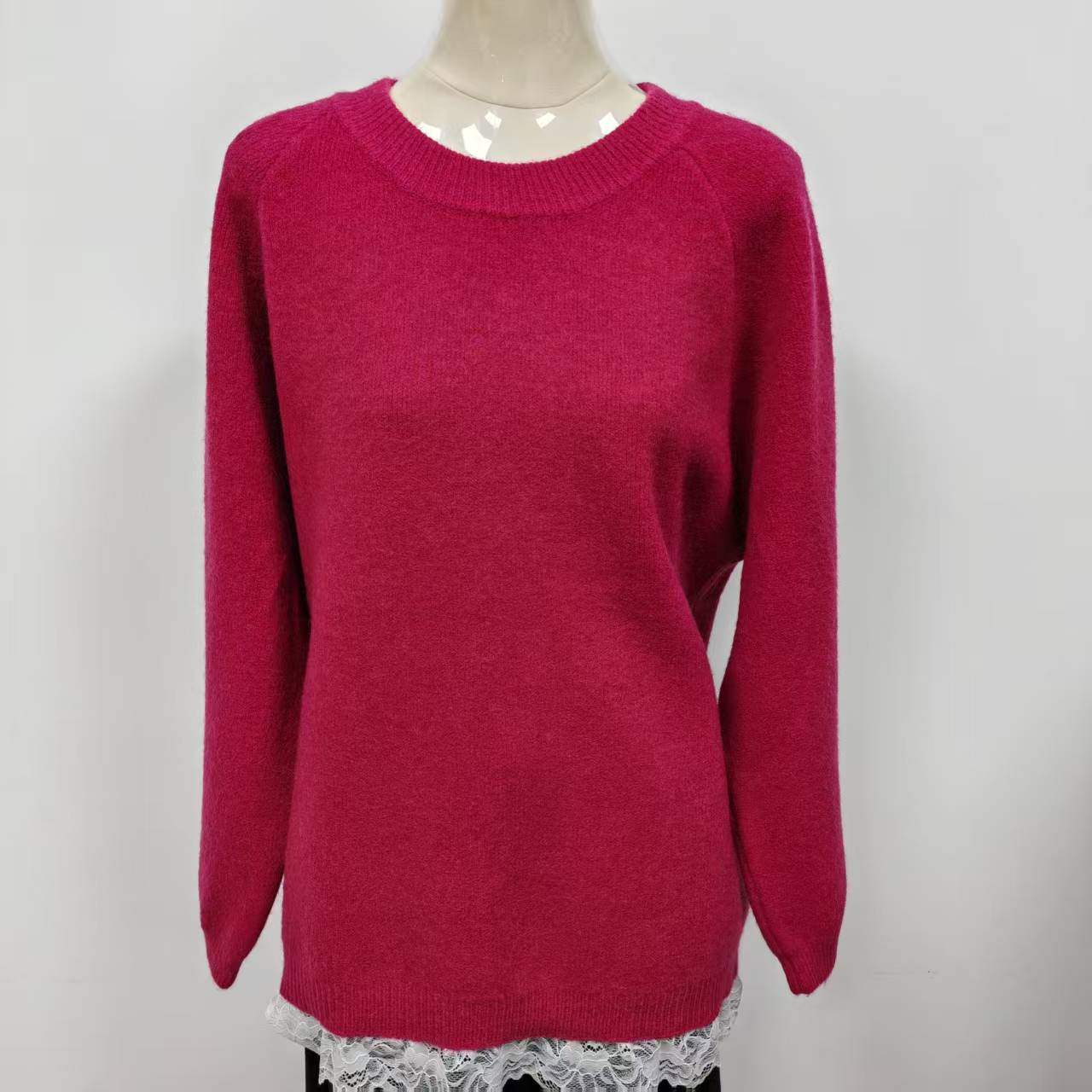 保暖毛衣长袖上衣女士潮流套头-8613-4