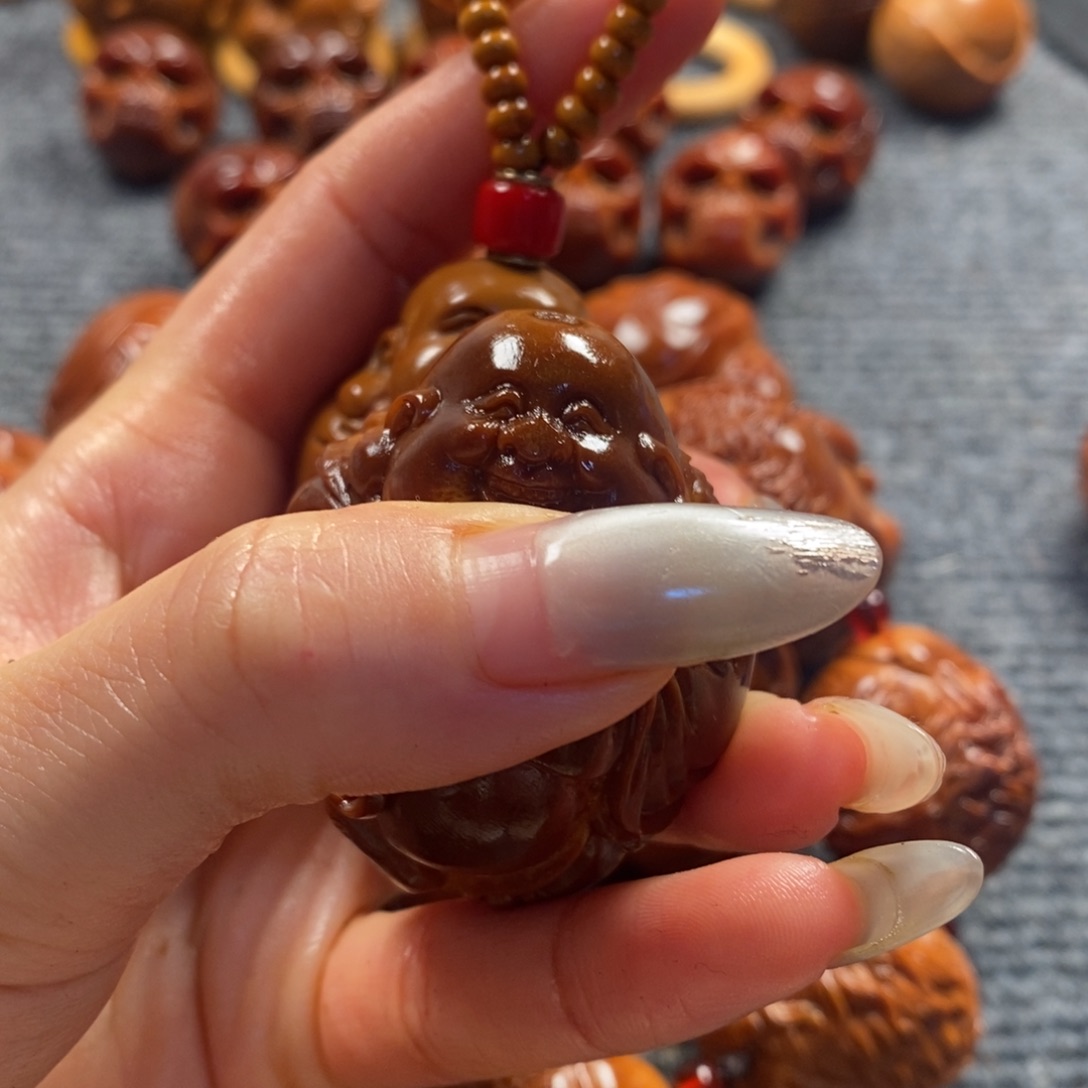 橄榄核吊坠弥勒单颗