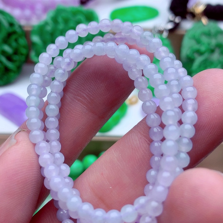 翡翠未镶嵌毛衣链