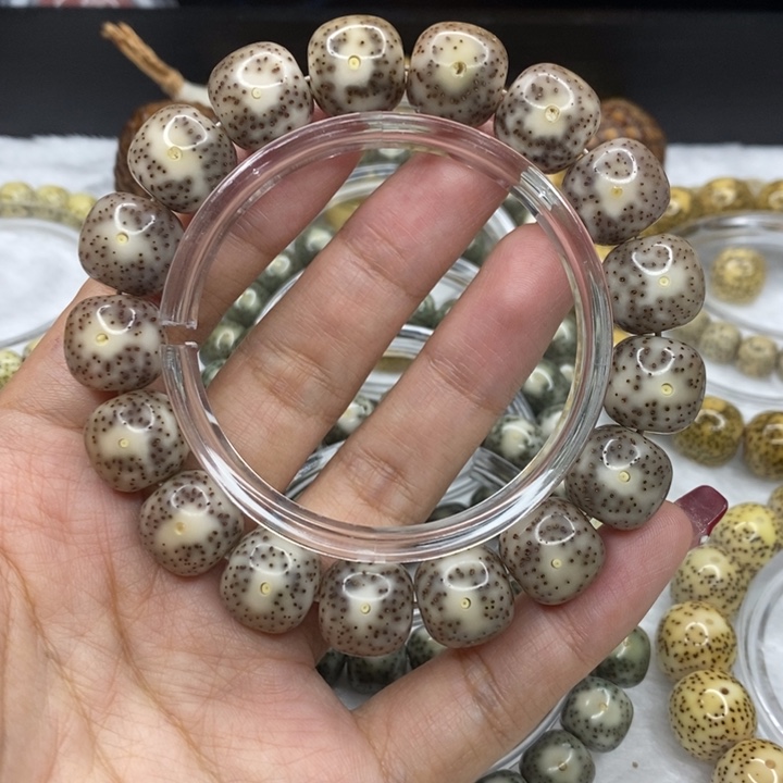 星月菩提手串N****y14糯冰灰大眼睛