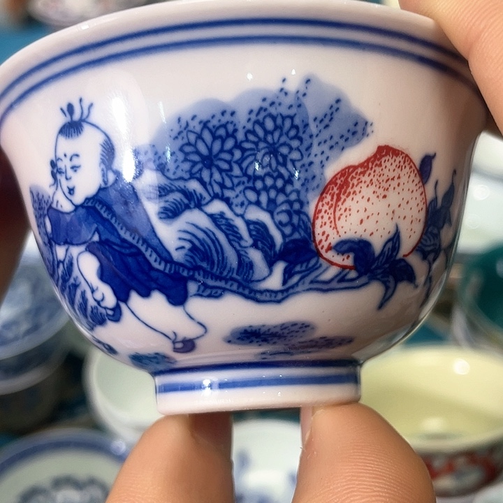 景德镇陶瓷主人杯134555