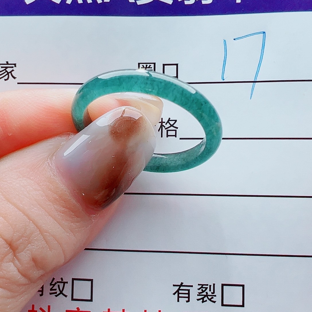未镶嵌戒指翡翠戒圈