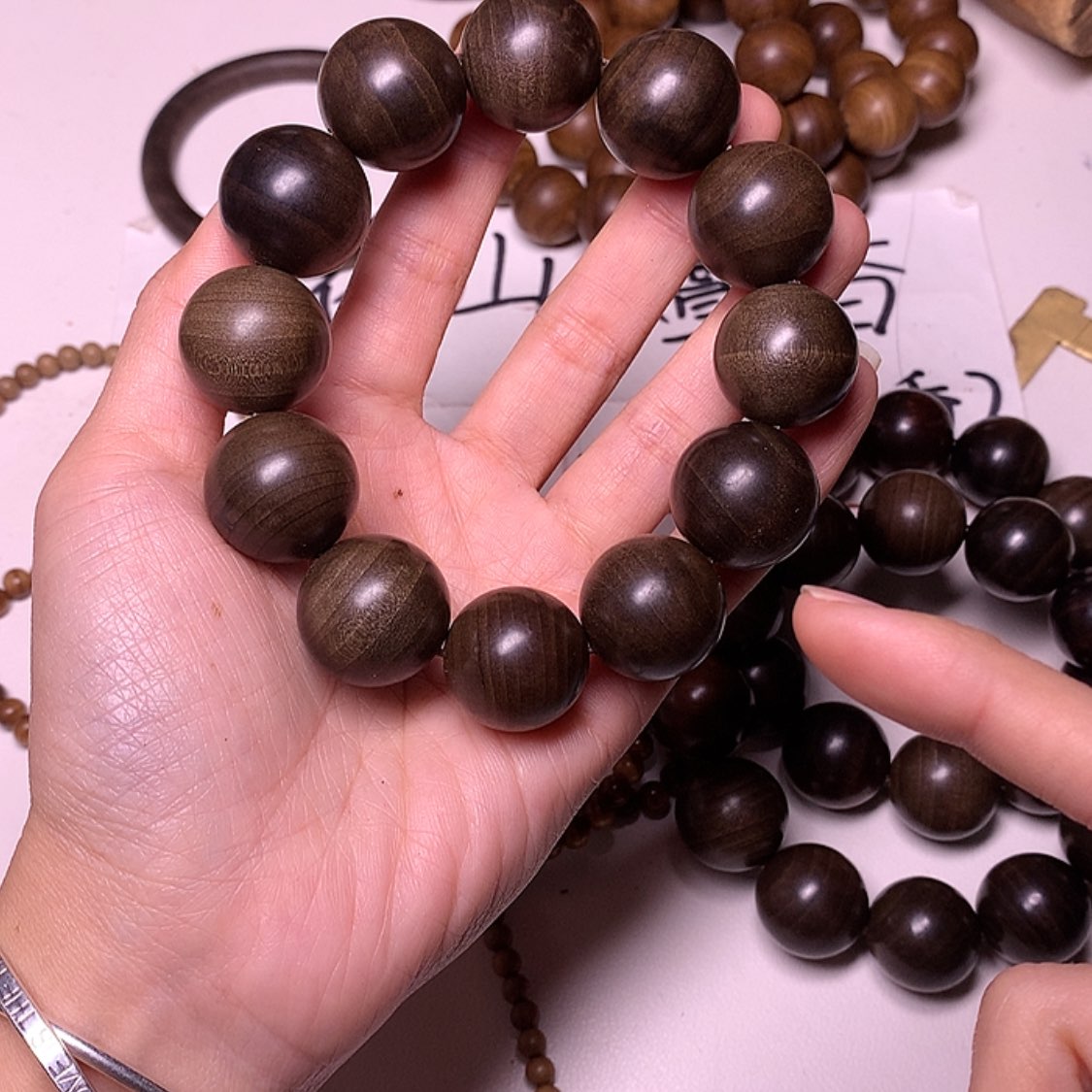 【闪购商品】檀香木手串/手链真***采檀香阴沉2.0/12