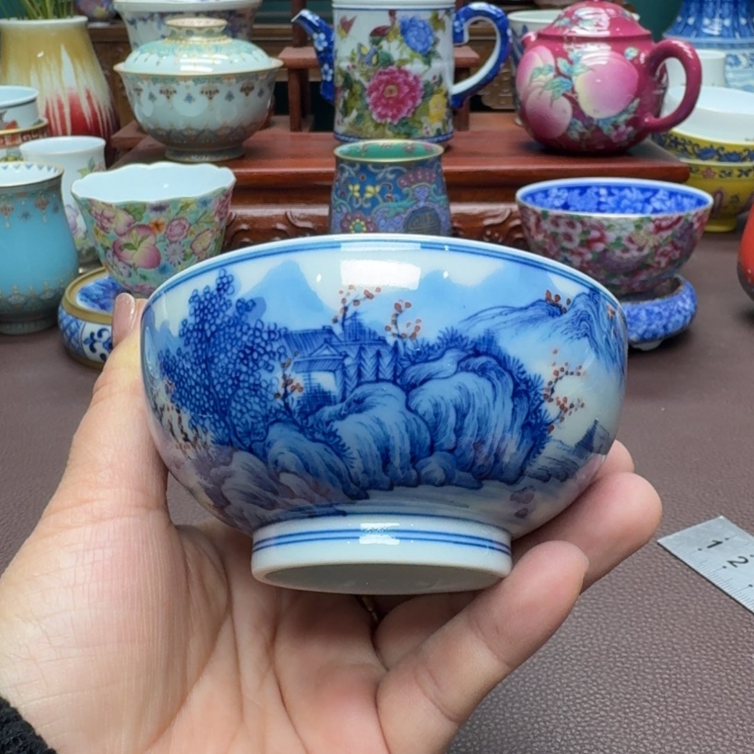 瓷片景德镇仿古手工制作精品展示