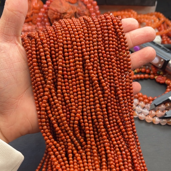 南红玛瑙未镶嵌多样性发一默认微瑕称重3mm