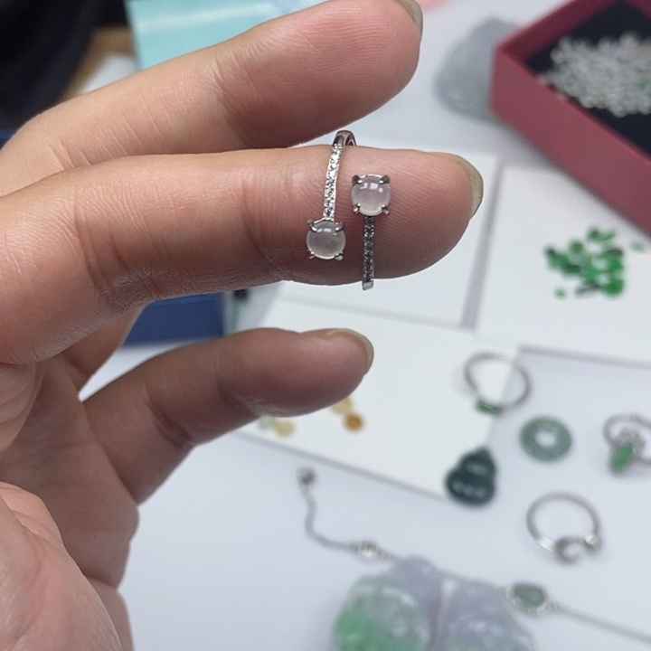 翡翠颈饰银S925镶嵌000000016