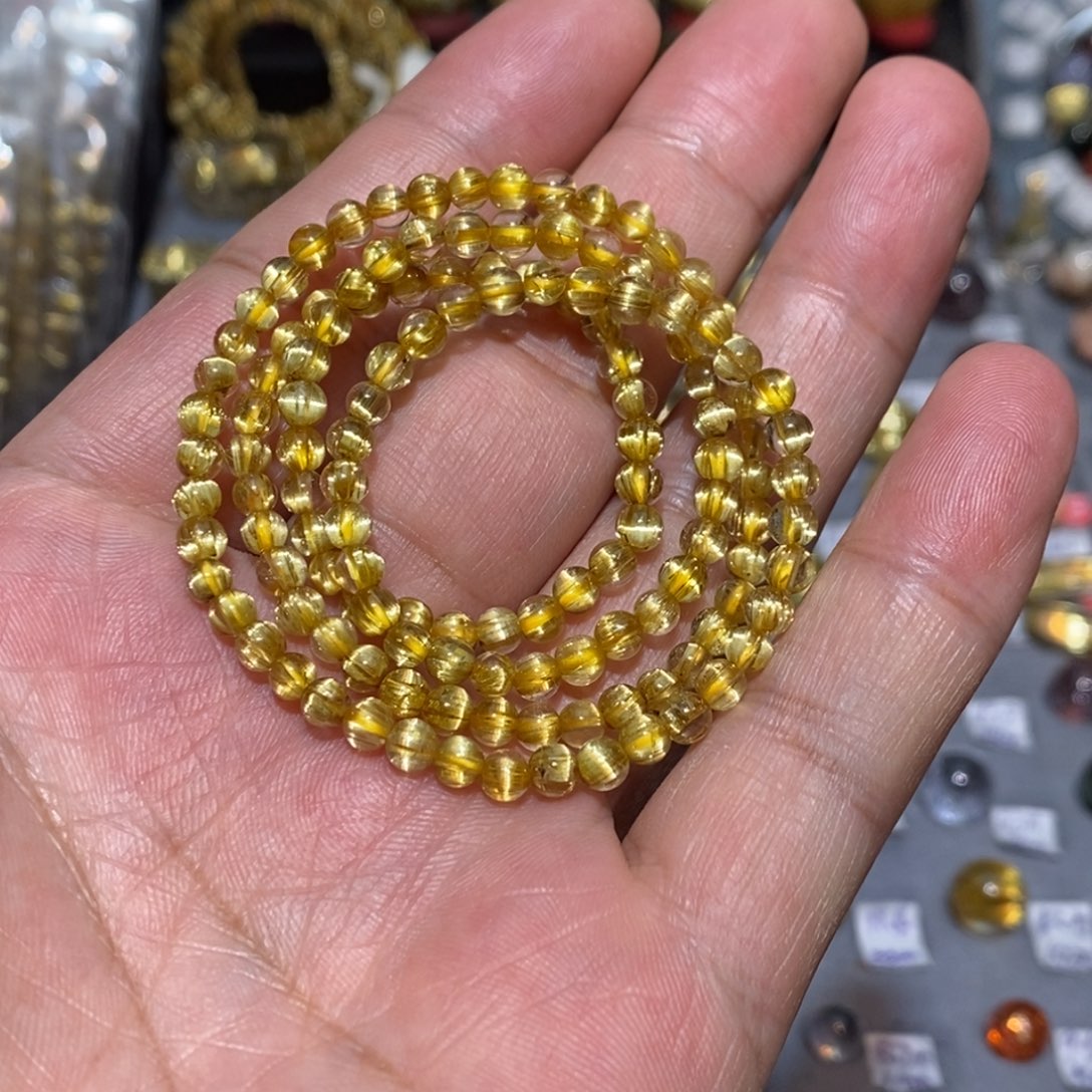 手链未镶嵌水晶钛晶顺发猫眼多圈4➕