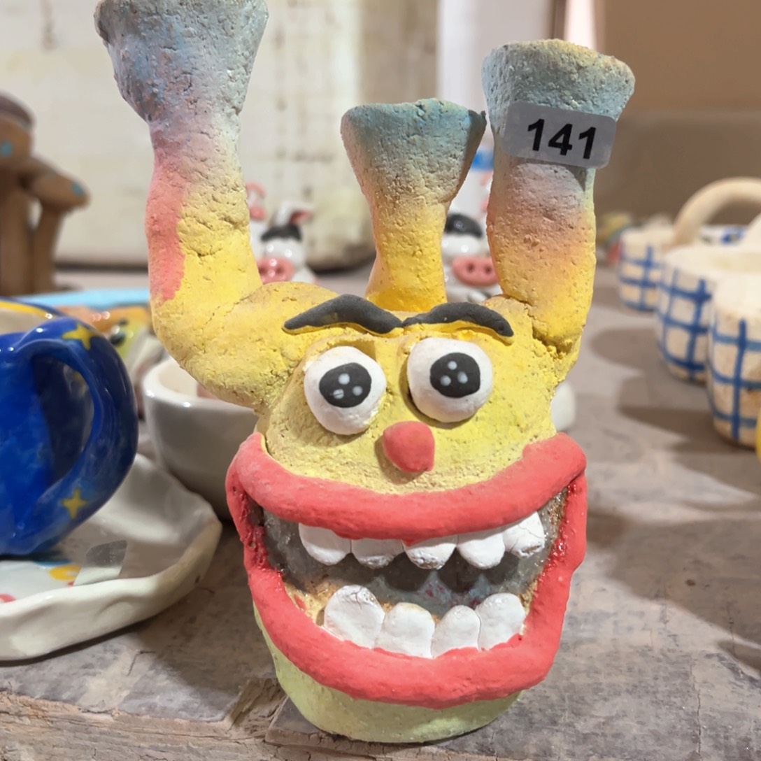 摆件纯手工抽象陶瓷摆件141