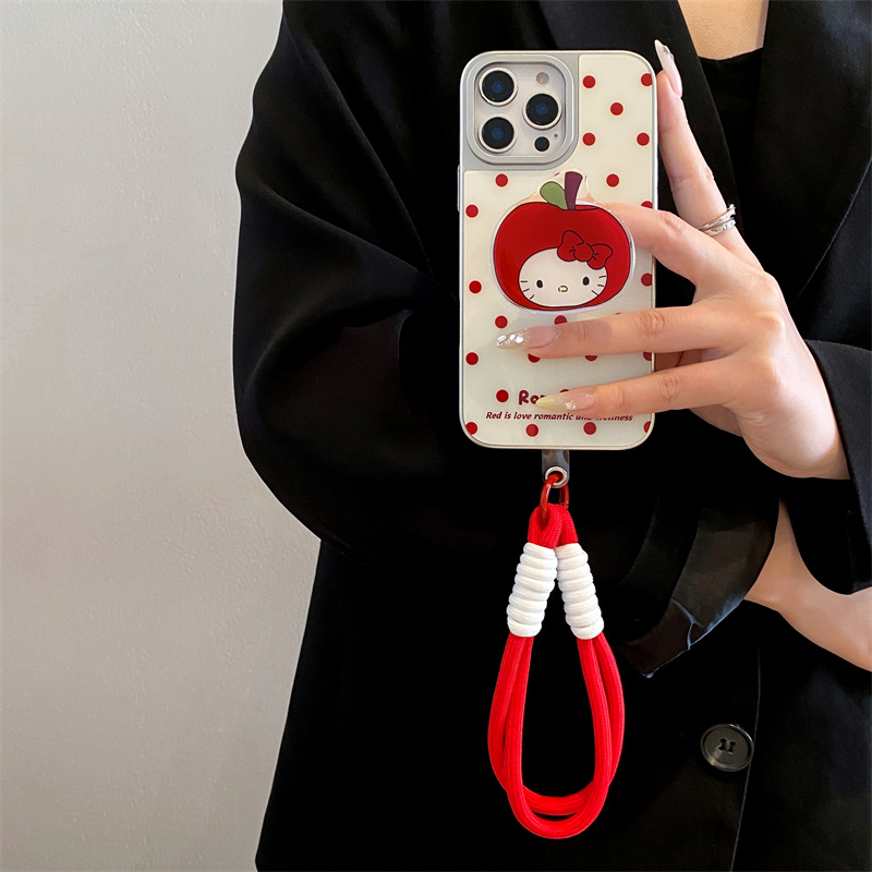 kitty支架适用苹果16/15promax华为mate60/50手机壳p70斜挎14手提