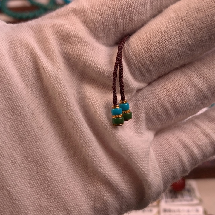 18K金镶嵌绿松石配饰分4