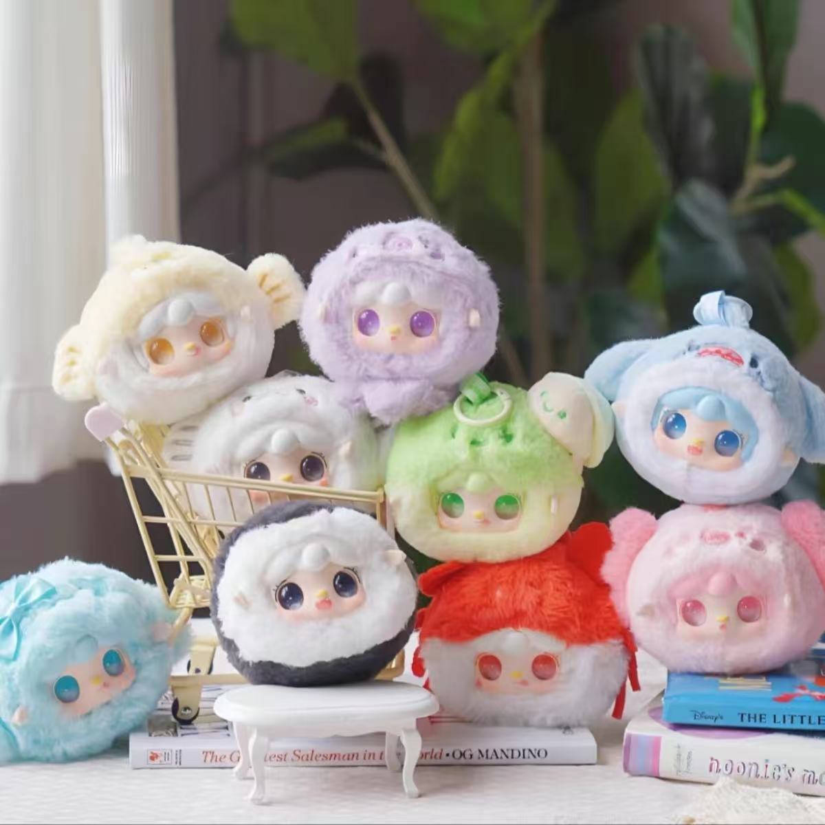 整端【海洋宝宝】正版氧氧 海洋流沙毛绒搪胶挂件