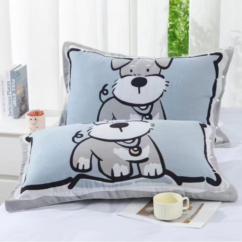 【雪纳瑞】 高端枕套 全棉枕巾吸水枕套52*78cm