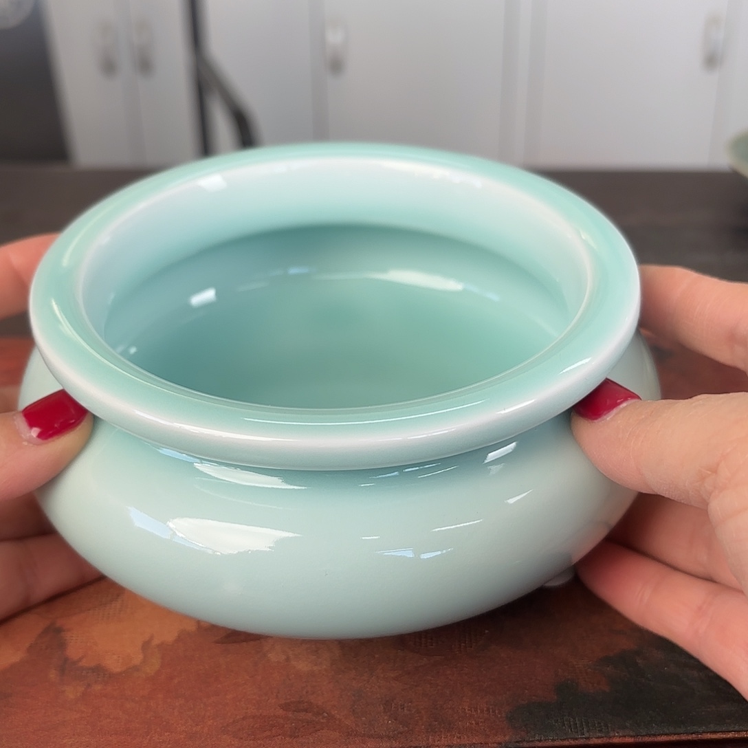 龙泉云间青瓷小米茶器