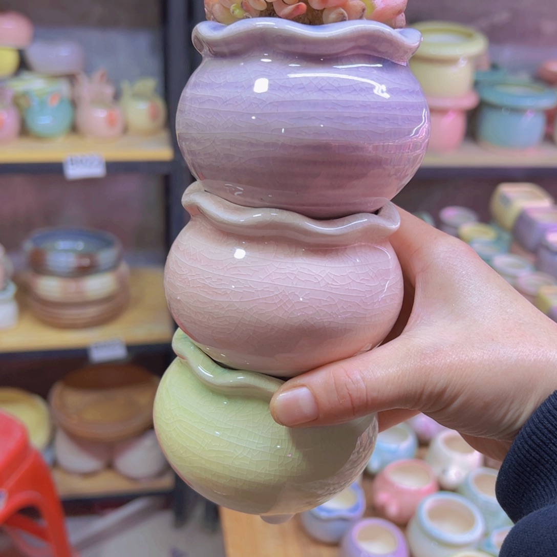 陶瓷花盆当场凑满12包邮