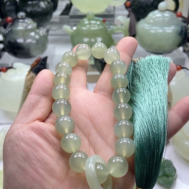 蛇纹石玉手链未镶嵌