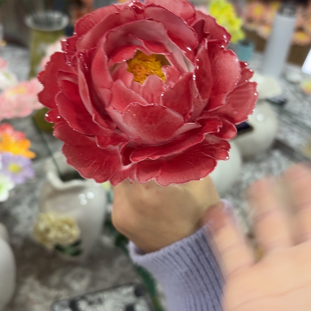 陶瓷花拍满20元发货，退款拉黑