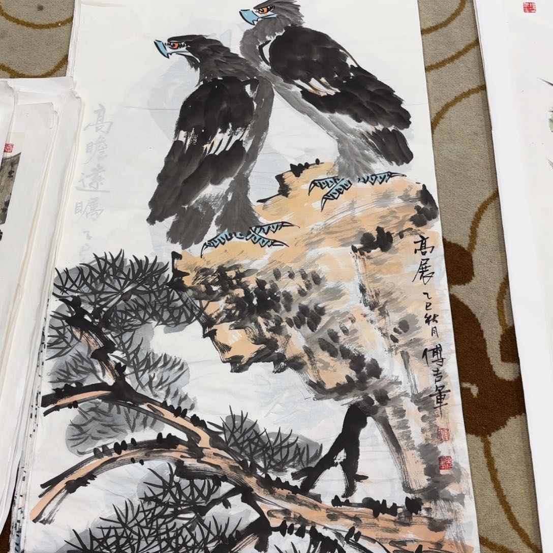 国画李希李欣四尺
