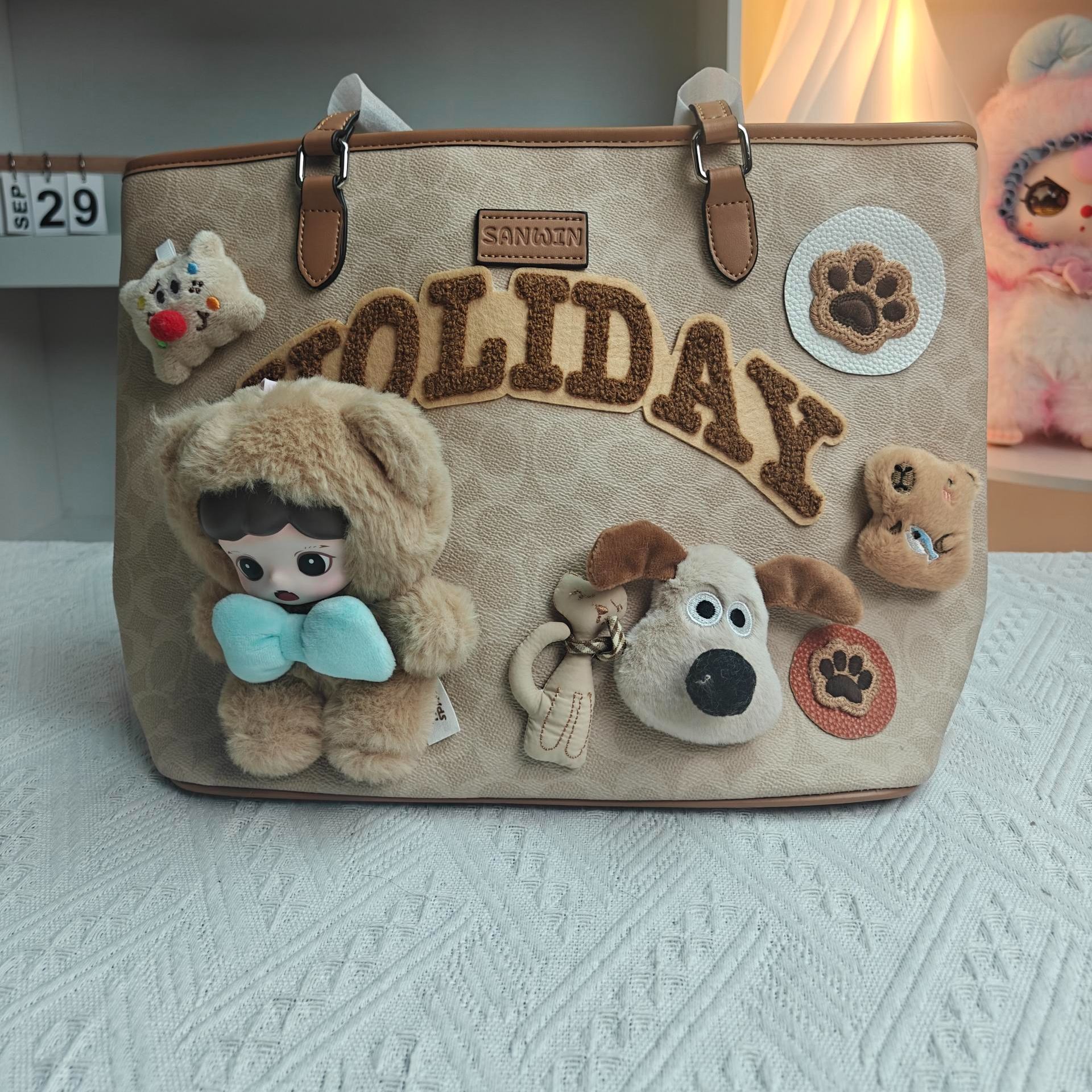 【扣号码评论区第一名得，粉丝灯牌优先】潮玩DIY手作娃包手作底包