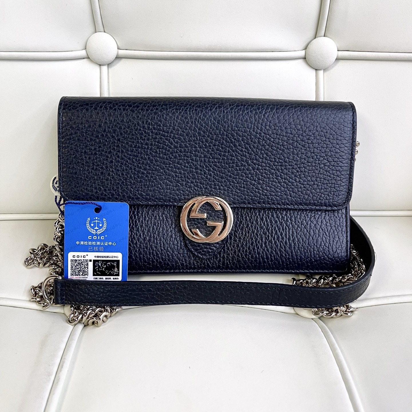 95新 GUCCI/古驰 119543 古驰风琴woc斜挎包
