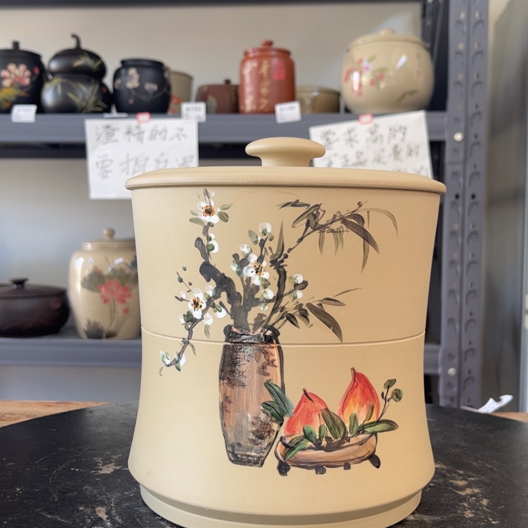 白泥哑光存茶罐醒茶罐04