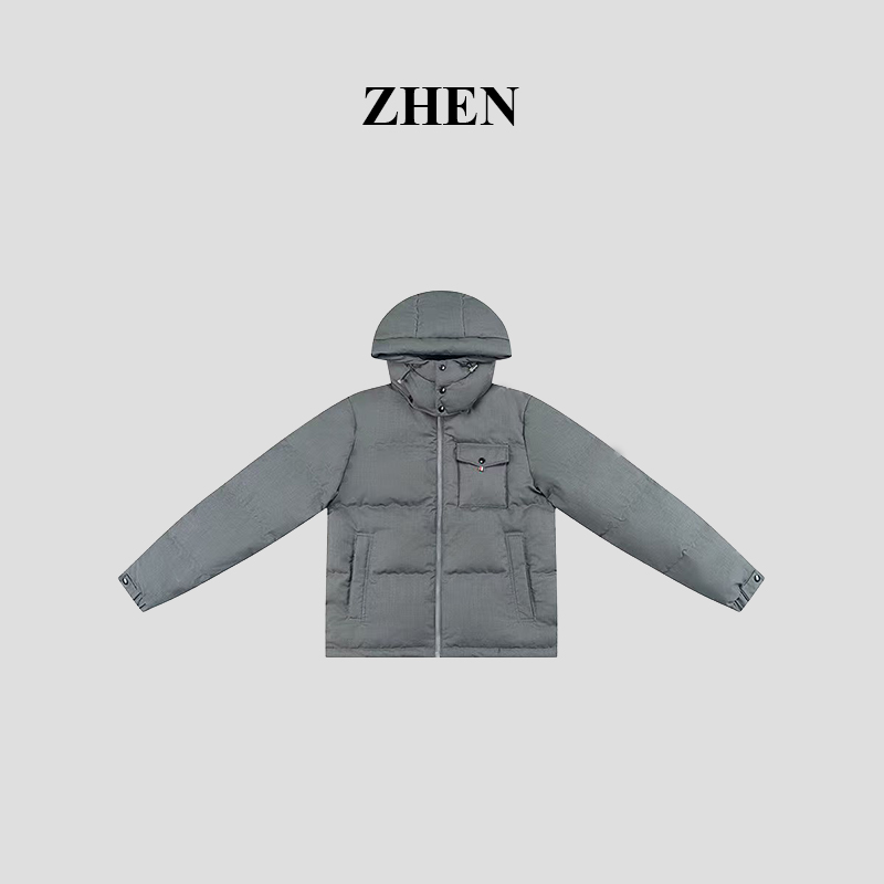 【ZHEN】25K01885 2025新款秋冬保暖羽绒外套职场风小众设计师款