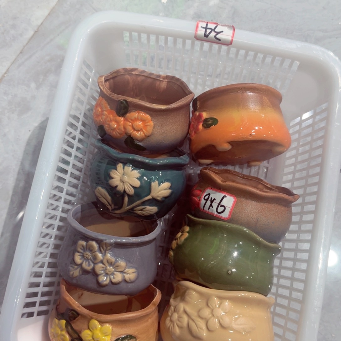 紫砂花盆粗陶盆醋