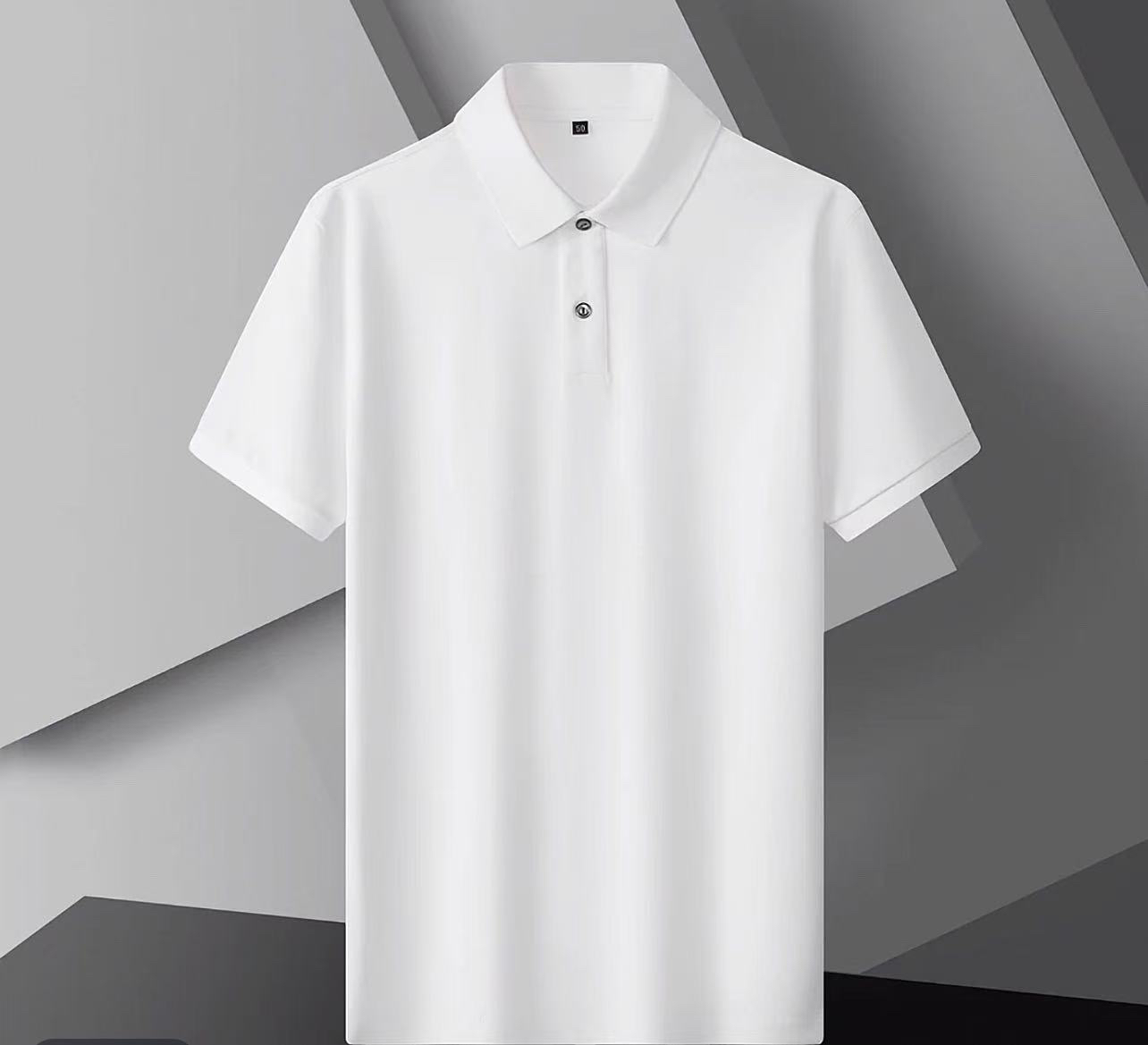 短袖男夏季Polo衫春夏净色POLO衫透气翻领商务半袖