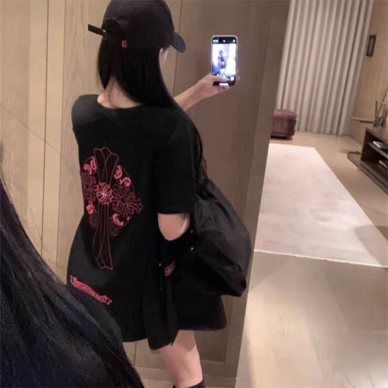 【FULLOCEAN】AA1881刺绣大码T女款男女同款T恤衫宽松1881Mm