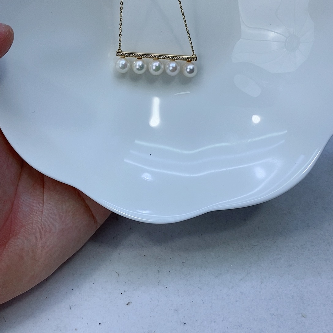 海水珍珠颈饰银S925镶嵌