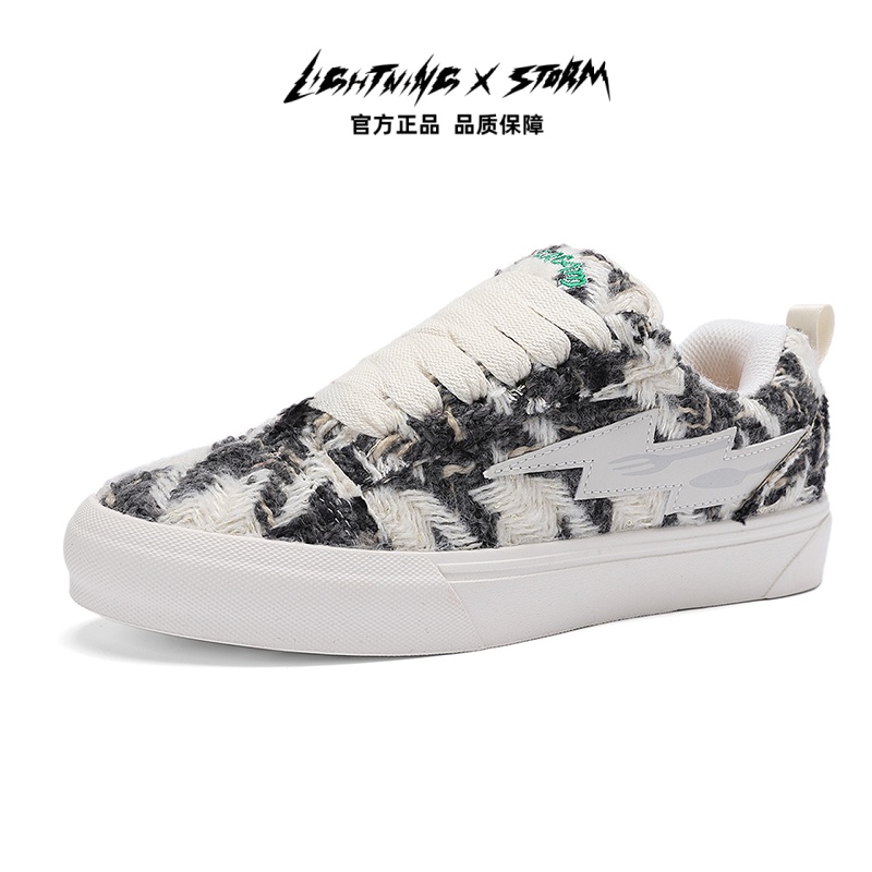 ngxstorm四季款毕加索画作联名爆款闪电面包鞋小香风四季