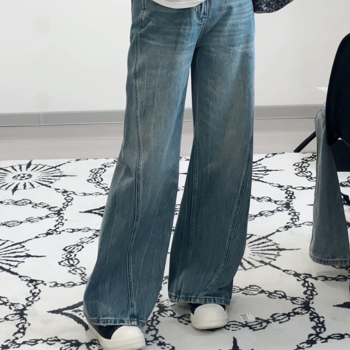 M-shop小众设计款牛仔裤